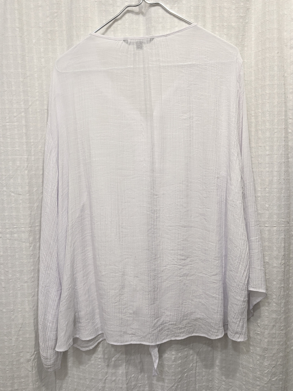 Zac & Rachel White Crochet-Trim Tie-Front Tunic - Picture 7 of 12